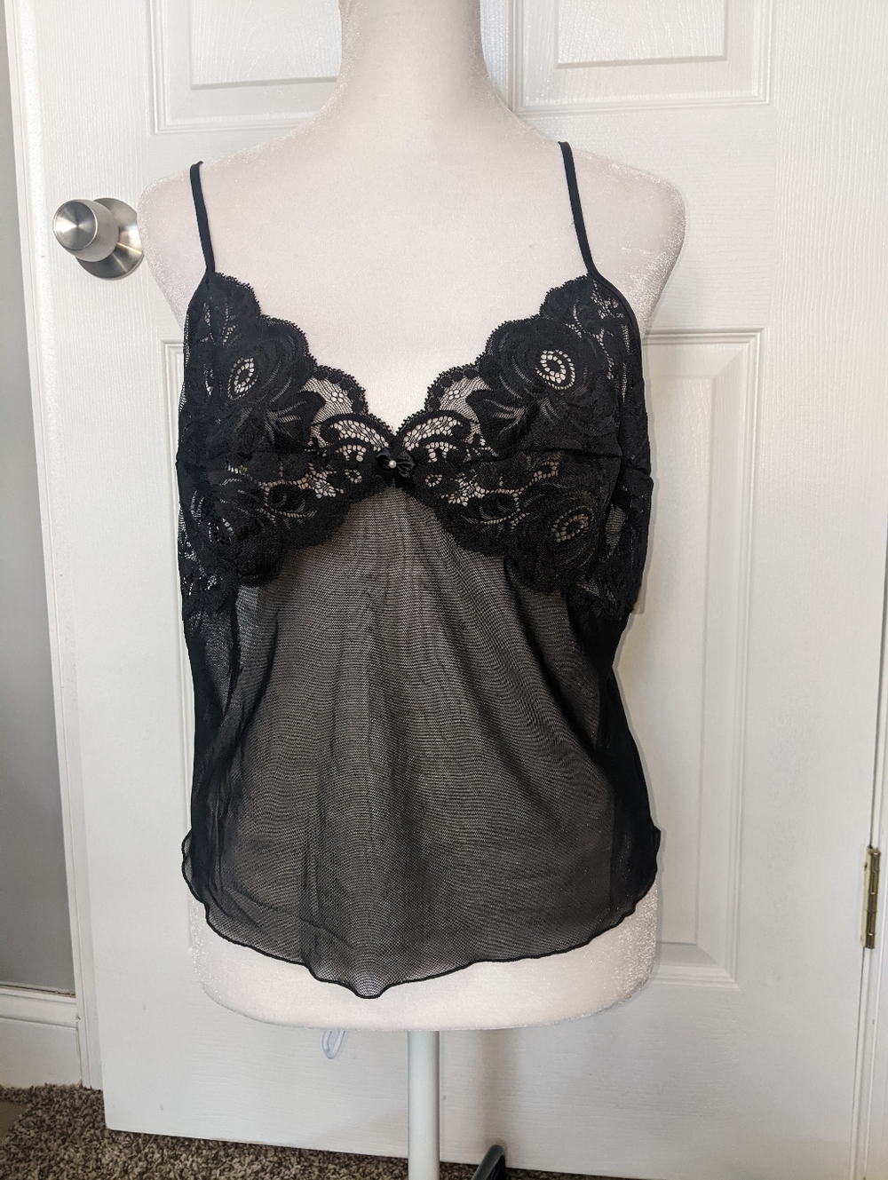 J. C. Penney 90s Black Cami M NWT